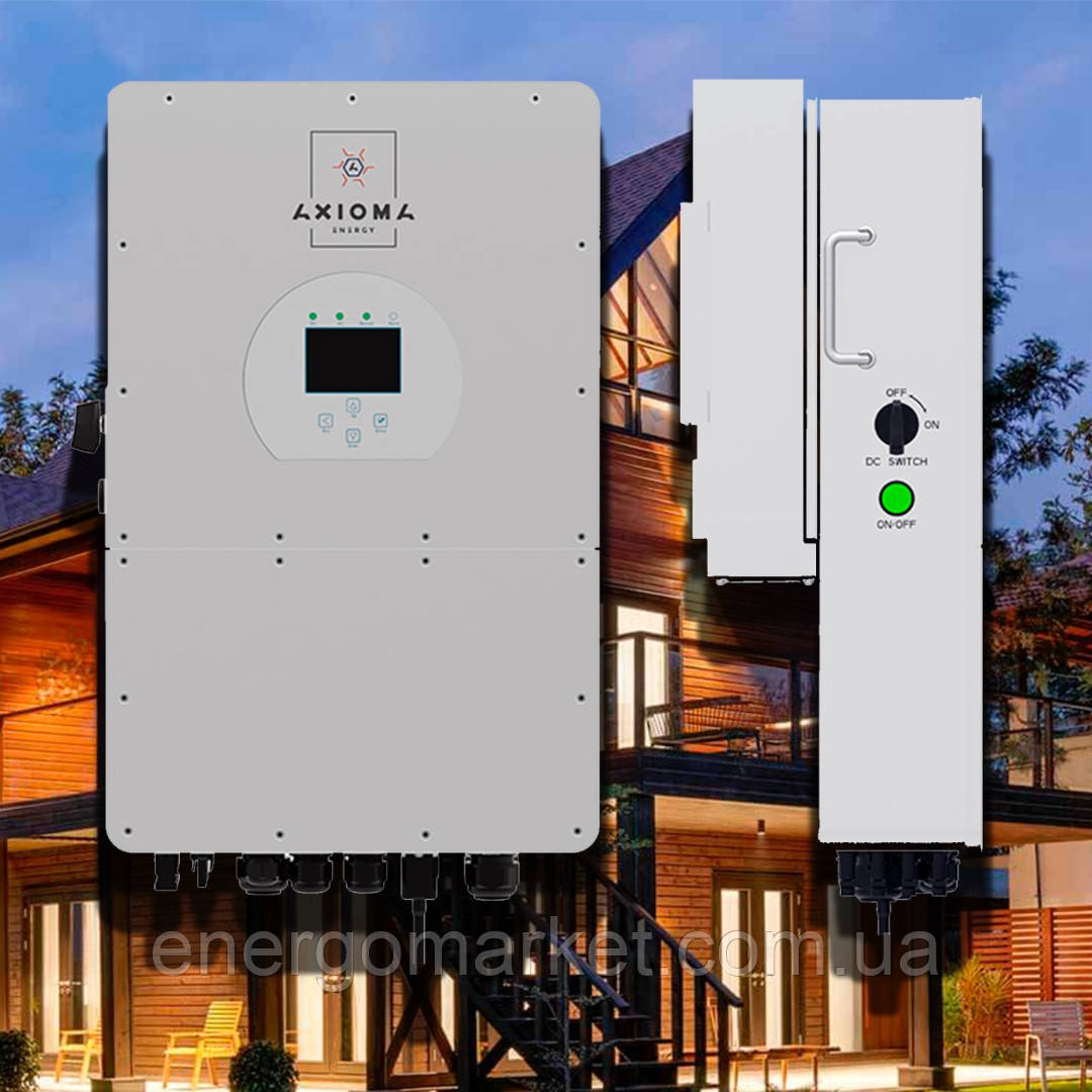 Гібридний трифазний інвертор AXIOMA energy ISGRID-HV 20000 (20кВт/Високовольтний)