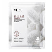 Тканинна маска для обличчя Veze Silk Smooth Mask з протеїнами шовку