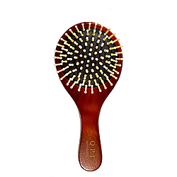 Щітка для волосся масажа дерев'яна QPI Professional, 20 см