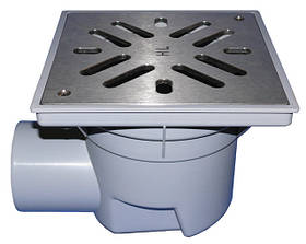 Двірний трап серії Perfekt DN110 горизонтальний HL605S