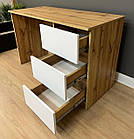 Комп'ютерний стіл з 3 шухлядами без ручок для дому, фото 2