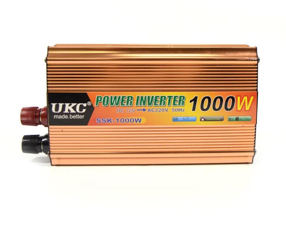 Перетворювач інвертор 12V-220V 1000W