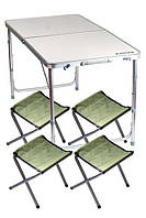 Комплект мебели складной Ranger ST 401 садовый стол + 4 стульчика для рыбалки кемпинга M_1444