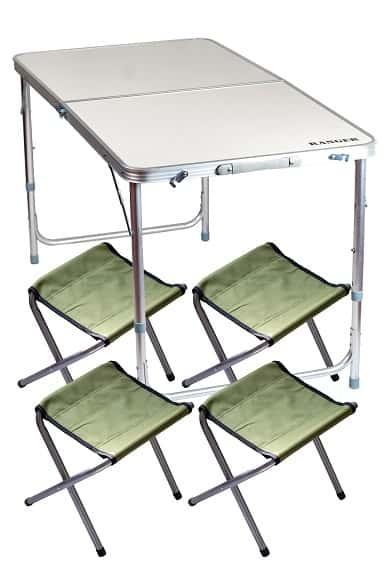 Комплект меблів складаний Ranger ST 401 садовий стіл + 4 стільці для риболовлі кемпінгу W_1444