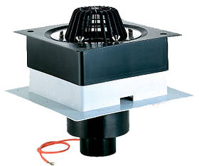 Покрівельна лійка DrainBox DN110 із затискним елементом та підігрівом HL63.1/1