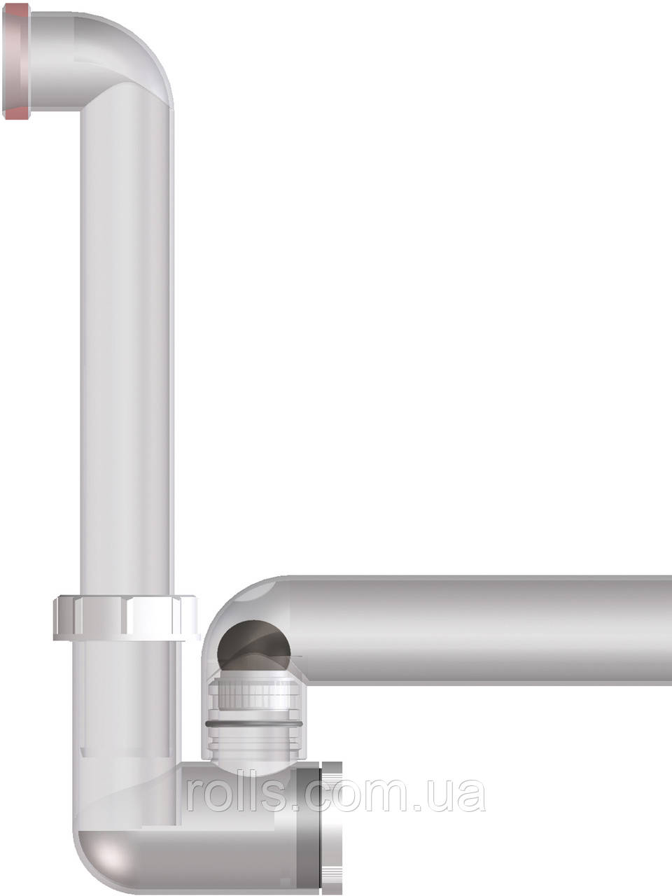 Прозорий сифон для кондиціонерів з гідрозатвором і запахозапираючим приладом HL136NT, фото 1