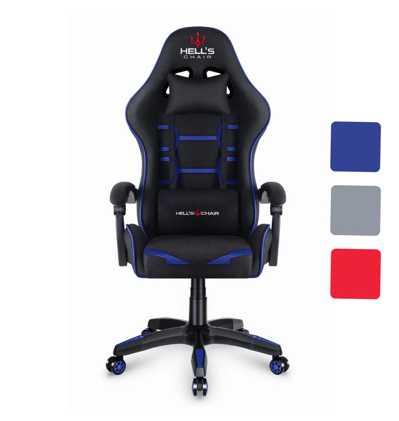 Комп'ютерне крісло Hell's Chair HC-1008 Blue (тканина) W_1451, фото 1