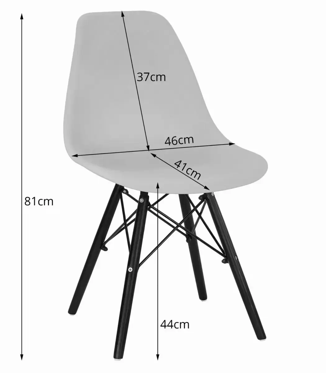 Стул Just Sit P001 для столовой гостиной спальни кабинета Черный W_1420 Светло-серый - фото 7 - id-p1751529143