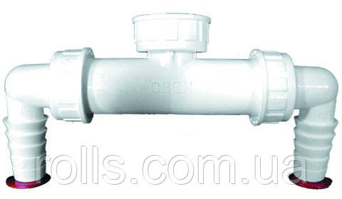 Подвійне підключення зі зворотним клапаном для пральної та посудомийної машини HL2.0, фото 1