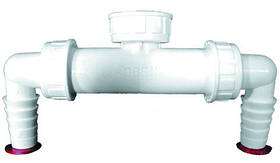 Подвійне підключення зі зворотним клапаном для пральної та посудомийної машини HL2.0