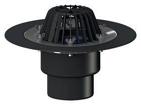 Покрівельна лійка DN110 із затискним елементом. HL62/1