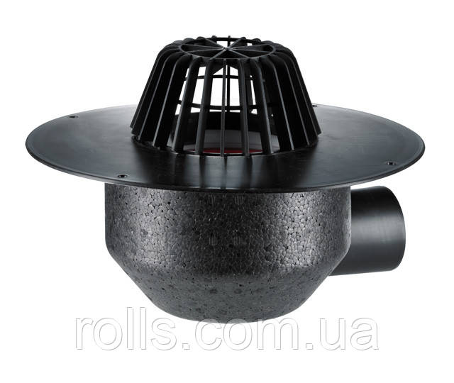 Дахова лійка DN110, горизонтальний випуск, з ПП-фланцем HL64F/1