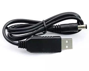 Кабель з перетворювачем USB 5V - DC 5.5-2.1 / 9V для роутера, відеокамери