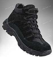 Зимові тактичні черевики / армійське, тактичне взуття на флісі VERSUS (black)