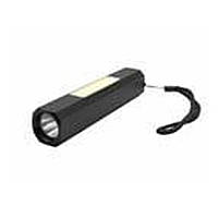 Ліхтарик із бічним світлом і акумулятором Чорний