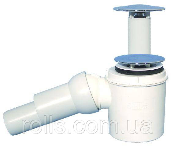 Сифон DN50/40х6/4" горизонтальний для душового піддону HL524, фото 1