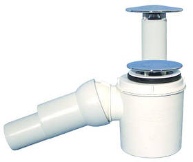 Сифон DN50/40х6/4" горизонтальний для душового піддону HL524