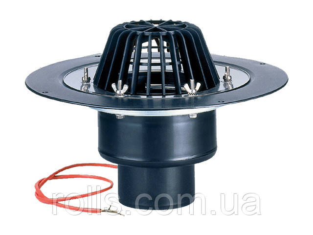 Покрівельна лійка DN110 із затискним елементом та підігрівом (10-30Вт/230В). HL62.1/1, фото 1