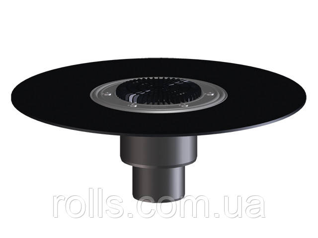 Лійка для тераси/балкона DN50/75/110 з полімербітумним полотном, з плоским листовловлювачем, HL310NKH