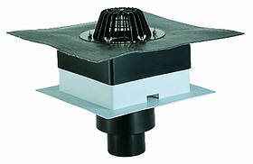 Покрівельна лійка DrainBox DN110 з бітумним полотном. HL63H/1