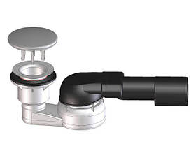 Сифон для душового піддону, горизонтальний HL514/SN-80