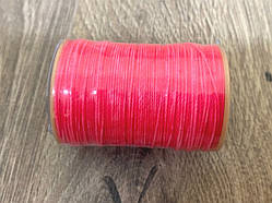 Нитка вощений для шиття по шкірі 0,55 мм SG136 60м яскраво рожевий колір Dacron-waxed