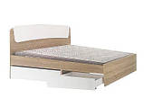 Двоспальне ліжко Класика-160х200 см Компаніт з узголів'ям лдсп дуб-сонома, фото 4