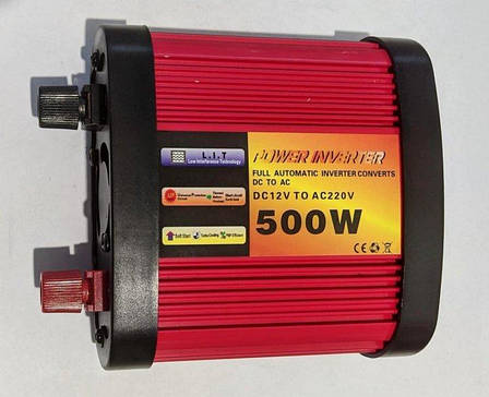 Автомобільний інвертор Power Inverter 12V-220V CMS-500W, фото 1