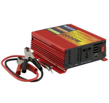 Автомобільний інвертор Power Inverter 12V-220V CMS-2000W, фото 1