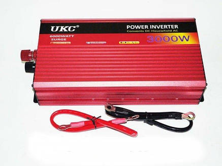 Автоінвертор 12V-220V перетворювач напруги 3000 W UKC SSK AC/DC, фото 3