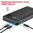УМБ Promate AuraTank-20 20000 mAh, Qi, USB-C PD, USB-А QC3.0, 2xUSB-A Black (auratank-20.black), фото 6