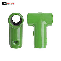 Т-конектор алюмінієвий світло-зелений