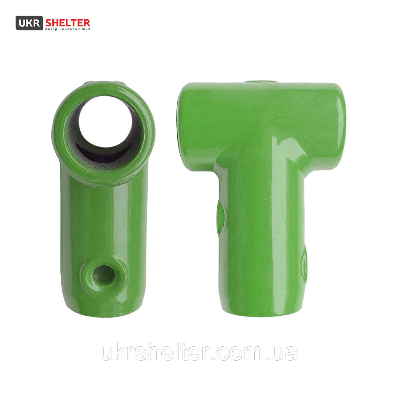 Т-конектор алюмінієвий світло-зелений, фото 1