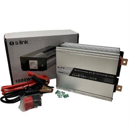 Автомобільний інвертор перетворювач UKC 12V-220V 1000W KC-1000D із LCD екраном, фото 1