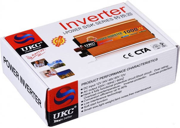 Автомобільний перетворювач напруги UKC SSK-1000W, фото 2