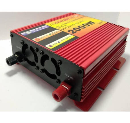 Автомобільний інвертор Power Inverter 12V-220V CMS-2000W, фото 2