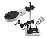 Третя рука з підсвіткою + підставка під паяльник MG16129AC, фото 3