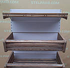 Торгові хлібні стелажі «Модерн» 190х95 см., на 4 лотки, кремові, Б/у, фото 6