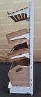 Торгові хлібні стелажі «Модерн» 190х95 см., на 4 лотки, кремові, Б/у, фото 4