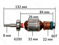 Якорь шлифмашина Makita BO3710 оригинал