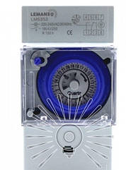 Таймер Lemanso на DIN-рейку механічний 16A-1NO+1NC (LM6353)