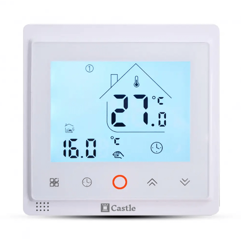 Терморегулятор програмований Castle з функцією Wi-Fi AC603H (Білий)
