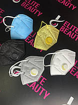 Маска-респіратор голуба KN-95 багаторазова, фото 5