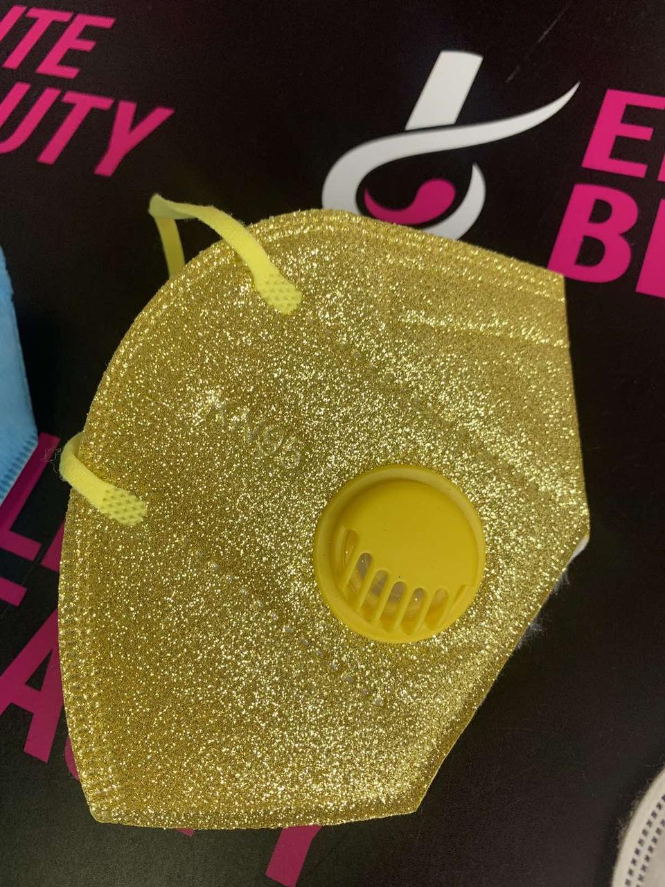 Маска, респіратор золота KN-95  з фільтром