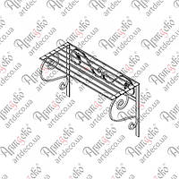 Кованая полка настенная (МК-22) 800х500х300 КОМПЛЕКТ ЭЛЕМЕНТОВ