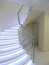 Скляні перила на сходи