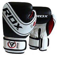 Детские боксерские перчатки RDX 6oz Черно-белый (37260049)