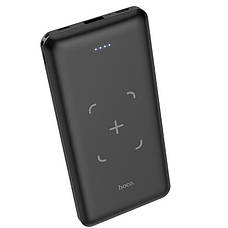 УМБ Power Bank (зовнішній акумулятор) Hoco 10000 мАг J50 Surf з безпровідною зарядкою Чорний, фото 4
