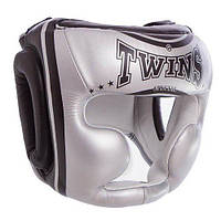 Шлем боксерский с полной защитой FHGL-3-TW S Серебряно-черный (37426104)