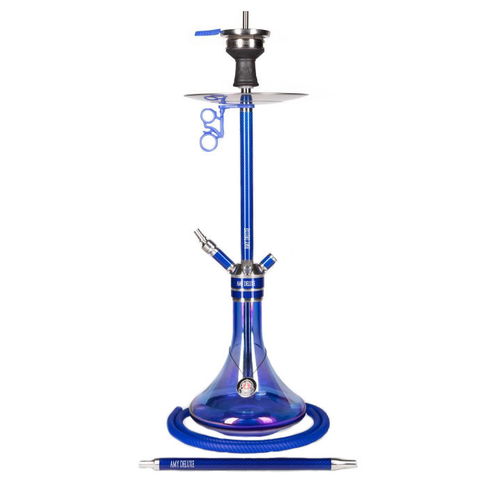Кальян AMY Deluxe SS 21.01 R Carbonica Force висота 80 см на 1 персону Синій